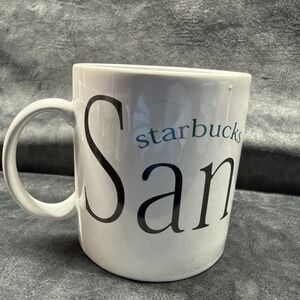 Starbucks Coffee SAN DIEGO City Mug Collector Series Green Sail Boat 1994